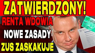 RENTA WDOWIA 2025 ZUS OGŁASZA NOWE ZASADY BĘDĄ TO NAJWIĘKSZE WYPŁATY DLA WDÓW [upl. by Warfold]