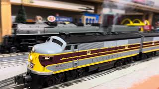 Lackawanna F3 MTH amp Lionel Passenger Cars [upl. by Isolt]