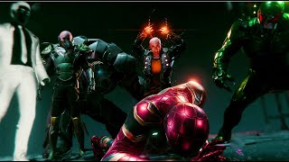 Marvels SpiderMan Remastered PC  SpiderMan VS The Sinister SixEpic Battle scene [upl. by Ynos999]