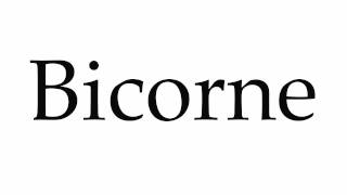 How to Pronounce Bicorne [upl. by Neirda960]