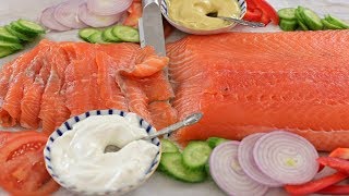 Cured Salmon Recipe  How to Make Gravlax [upl. by Kacy]