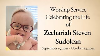 Celebrating the Life of Zechariah Steven Sudolcan [upl. by Enrobyalc]