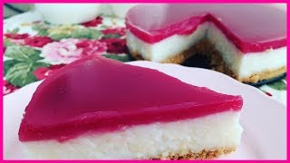 NOBAKE CHEESECAKE ZONDER ROOMKAAS  GRIESMEEL TAART RECEPT NEPPE CHEESECAKE [upl. by Heymann]