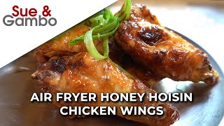 Air Fryer Honey Hoisin Chicken Wings Recipe [upl. by Selmore]