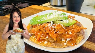 COMO PREPARAR TOSTADAS CON TINGA DE POLLO FÁCILES Y DELICIOSAS [upl. by Lishe]