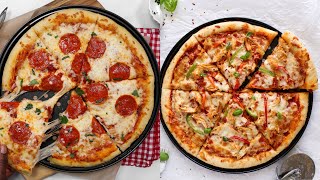 How to make the BEST HOMEMADE PIZZA  2 ways [upl. by Kloster335]