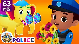 ChuChu TV Police Chase amp Save The Magical Elephant from Bad Guys  ChuChu TV Surprise Eggs Toys [upl. by Mears]