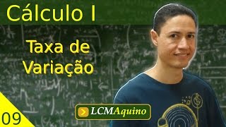 09 Taxa de Variação  Cálculo I [upl. by Eillah634]