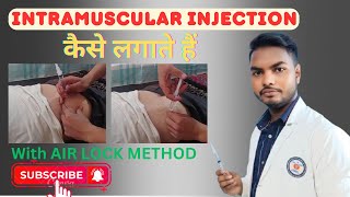 how to give Intramuscular injection on buttocks  im injection technique buttocks [upl. by Nomolas]