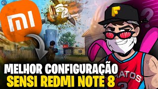 CHEGOU A MELHOR SENSIBILIDADE E DPI XIAOMI REDMI NOTE 8 FREE FIRE SENSI REDMI NOTE 8 [upl. by Mabelle]