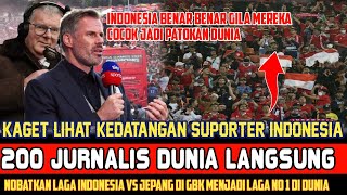 LAGA INDONESIA VS JEPANG DAPAT PENGHARGAAN❗200 JURNALIS HERAN HERAN NGOMONG NGINI❓ [upl. by Ahsekim]