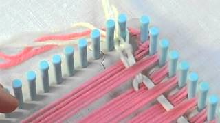 How to Weave the Weft with the Martha Stewart Crafts Loom  AC Moore [upl. by Pollux]