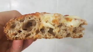 PIZZA INTEGRALE SENZA BISOGNO DI IMPASTARE wwwmauropizza [upl. by Leirea76]