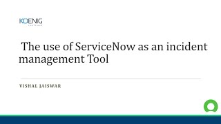 Mastering Incident Management with ServiceNow Efficiency Automation amp Insights  Koenig Solutions [upl. by Dorcea368]