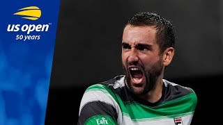 Marin Cilic Defeats De Minaur in Second Longest US Open Mens Match Ever [upl. by Uahsoj]