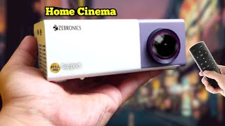 Zebronics Zeb PIXAPLAY 11 Portable LED Projector Unboxing amp Review  BR Tech Films [upl. by Naliorf]