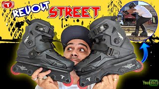 CHEGOU O PATINS TRAXART REVOLT STREET O MELHOR CUSTO BENEFICIO  TESTE  REVIEW 😎✌️😎 [upl. by Haonam]