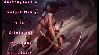 Destruyendo la Grieta del invocador con Akali full burst [upl. by Enaasiali250]