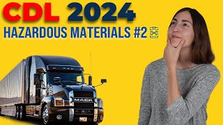 CDL Hazardous Materials Test 2 2024 60 Questions with Explained Answers [upl. by Bower362]