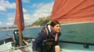 Getting to grips with sailing a Drascombe Lugger Teaching ourselves to sail [upl. by Rubina]