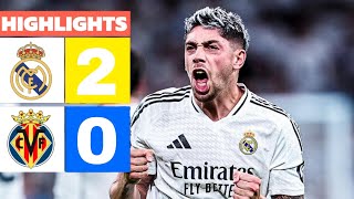 Real Madrid vs Villarreal 20 Resumen y Goles  LaLiga 202425 [upl. by Mylander]