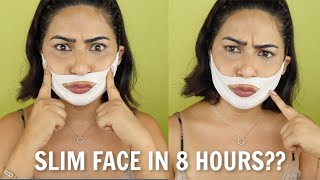 V SHAPE FACE LIFTING DOUBLE CHIN REDUCING MASK  SLIM FACE IN 8 HOURS [upl. by Oknuj]