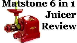 Matstone 6 in 1 Single Auger Juicer in Burgundy Review [upl. by Dettmer564]