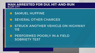 Man previously convicted of vehicular homicide arrested for DUI hitandrun in Bluff City [upl. by Allebara840]