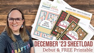 December 2023 SheetLoad of Cards  Debut amp FREE Printable  6x6 No Scraps Edition [upl. by Intisar]