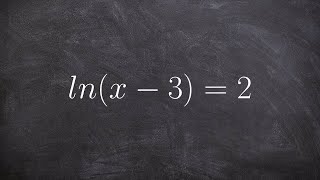 Solving an natural logarithmic equation using properties of logs [upl. by Eisyak]