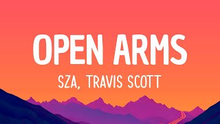 SZA  Open Arms ft Travis Scott Lyrics  gotta let you go I gotta let you go I must [upl. by Adile]