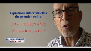 EQUATIONS DIFFERENTIELLES DU PREMIER ORDRE PARTIE I [upl. by Perce901]