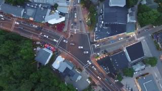 Ogunquit Maine July 1 Aerial Intersection Traffic [upl. by Clougher]