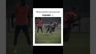 Omg Rüdiger realmadrid rudiger mbappe tackle football footballer instagram instareels [upl. by Nodnahs]