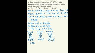 Testul 3  pag 56 Probleme care se rezolvă cu divizibilitate  Matematică 6 [upl. by Kabob]