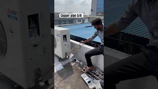 Copper pipe 58 bending work youtubeshorts copperpipeandfittings airconditioning airconditioner [upl. by Nnylekoorb]