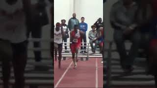 Imagine Racing Noah Lyles Grant Holloway And Josephus Lyles At A High School State Championship [upl. by Anoval]