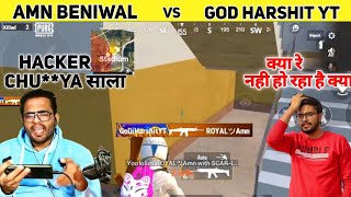 GOD HARSHIT YT vs AMN BENIWAL Solo Fight 1v1 GOD HARSHIT KILL AMN BENIWAL AMN ABUSE GOD HARSHIT [upl. by Aryam390]