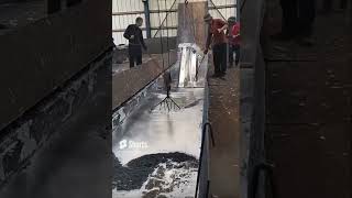 How to galvanize steel parts in a molten zinc bath amazing 😎 [upl. by Eisor]