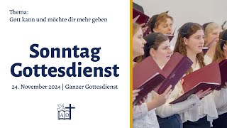 Gottesdienst Gott kann und möchte dir mehr geben  FECG Cloppenburg  24112024 [upl. by Erbma590]