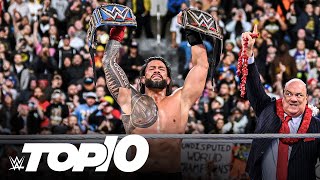 Roman Reigns’ greatest wins WWE Top 10 Feb 4 2024 [upl. by Soane]