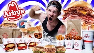 THE SUPERCHARGED ARBYS MENU CHALLENGE 10000 CALORIES [upl. by Weiner100]