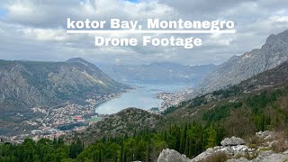 Kotor Bay Montenegro Drone Footage [upl. by Adlei804]