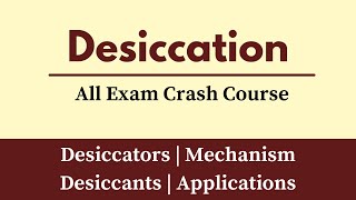 Desiccation  Process Of Desiccation In Hindi Urdu  Desiccator In Laboratory  Online Tutoring [upl. by Filide961]