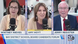 Bay County School Board District 1 candidates sound off at News 13 forum [upl. by Sunil618]