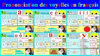 Prononciation français  les voyelles de lalphabet  a e i o u y [upl. by Yruam]