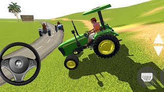 Indian tractor driving 3D game simulator tractor wala game Android gameplay video [upl. by Ragland]