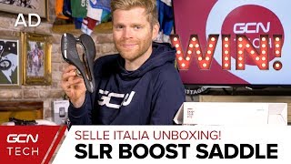 Selle Italia SLR Boost Road Bike Saddles  GCN Tech Unboxing [upl. by Eberta103]