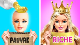 TRANSFORMATION DE MAQUILLAGE 💝 Makeover Ultime de Poupée 🤩 Barbie Riche VS Pauvre par Yay Time [upl. by Namwen161]