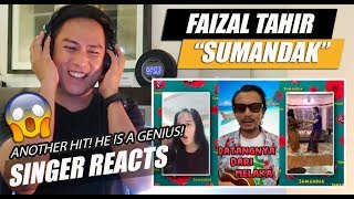 Faizal Tahir  Sumandak  SINGER REACTION [upl. by Fini]